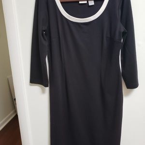 Sporty Black Body Con Dress